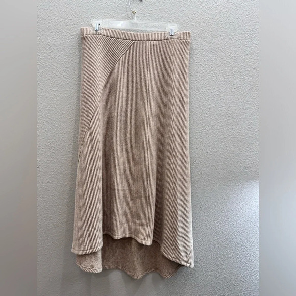 Nic+Zoe Skirt Womens Size Medium Brown Cozy All Day Midi Length Pull On - Picture 4 of 11